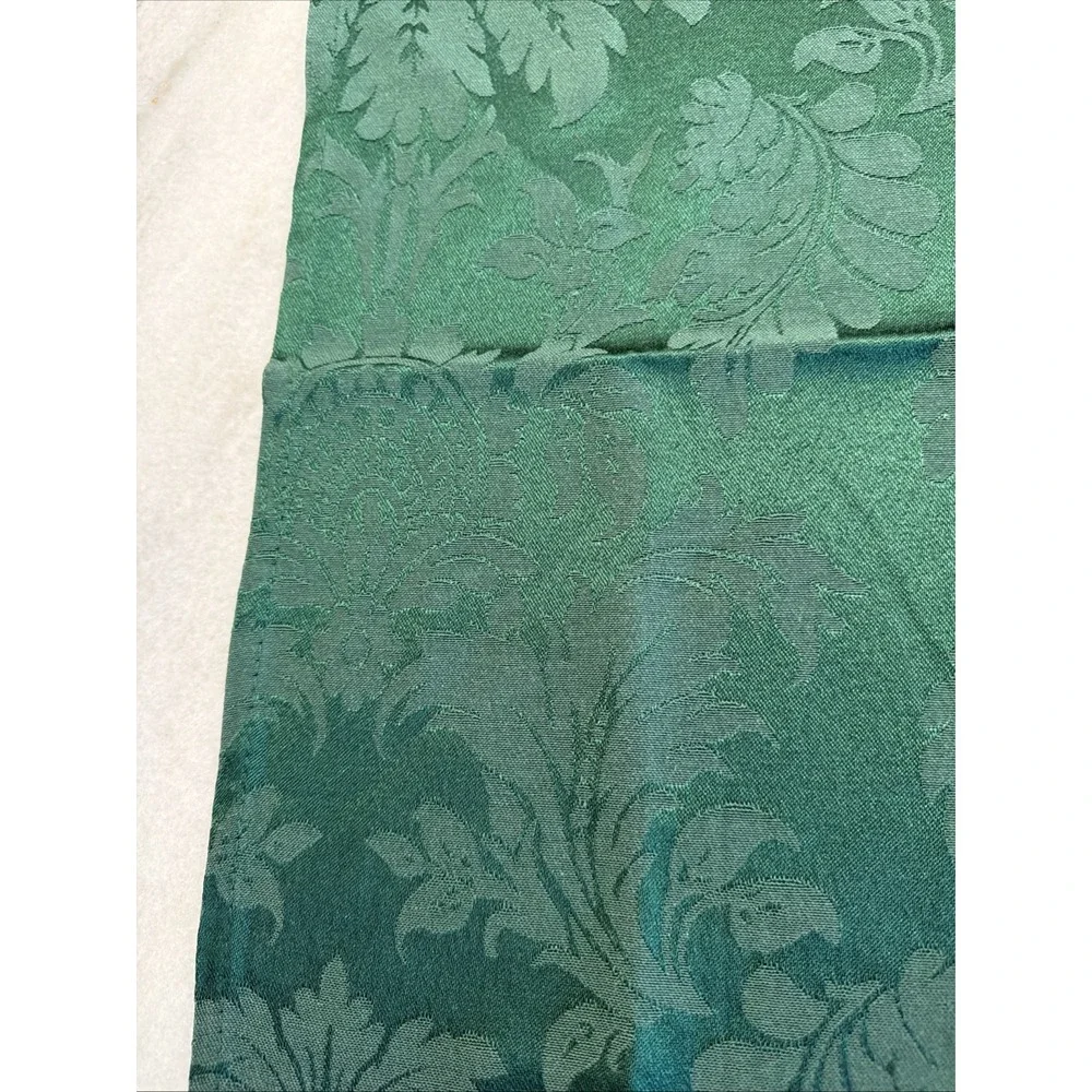 Vintage Set Of 8 MARTHA STEWART Everyday Green Damask 19x19in Napkins~2007 GWB1